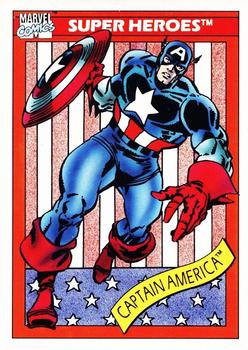 #1 Captain America - 1990 Impel Marvel Universe