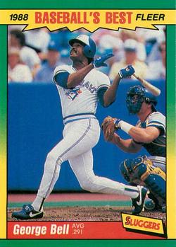 #1 George Bell - Toronto Blue Jays - 1988 Fleer Baseball's Best Sluggers vs Pitchers