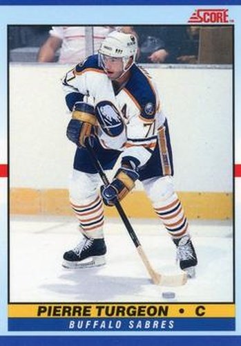 #1 Pierre Turgeon - Buffalo Sabres - 1990-91 Score Young Superstars Hockey