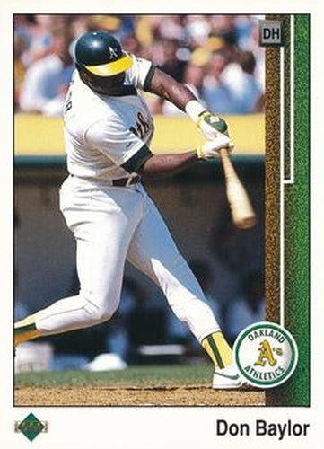 #601 Don Baylor - Oakland Athletics - 1989 Upper Deck Baseball