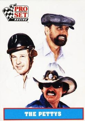 #1 Maurice Petty /Richard Petty / Lee Petty ART - Petty Enterprises - 1991 Pro Set Petty Family Racing