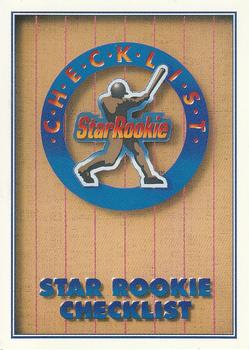 #1 Star Rookie Checklist - 1991 Upper Deck Baseball