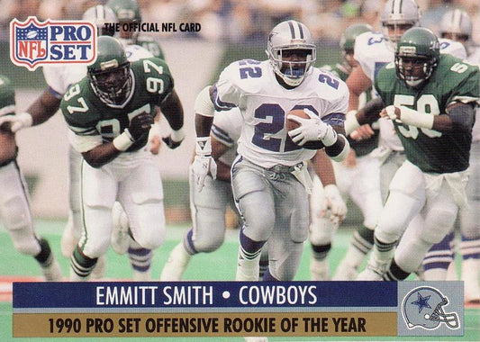 #2 Emmitt Smith - Dallas Cowboys - 1991 Pro Set Football