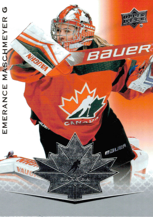#61 Emerance Maschmeyer - Canada - 2021-22 Upper Deck Team Canada Juniors Hockey