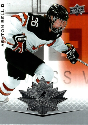 #65 Ashton Bell - Canada - 2021-22 Upper Deck Team Canada Juniors Hockey