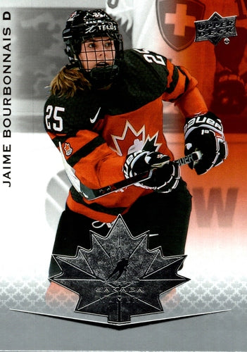 #66 Jaime Bourbonnais - Canada - 2021-22 Upper Deck Team Canada Juniors Hockey