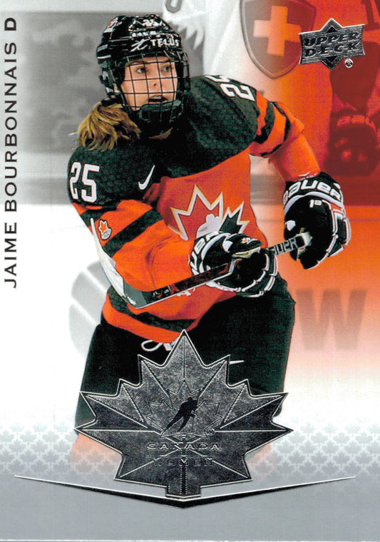 #66 Jaime Bourbonnais - Canada - 2021-22 Upper Deck Team Canada Juniors Hockey