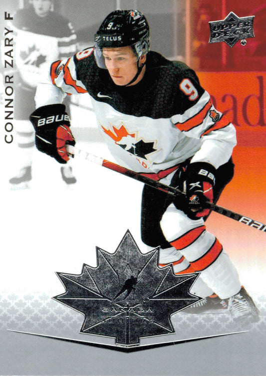 #72 Connor Zary - Canada - 2021-22 Upper Deck Team Canada Juniors Hockey