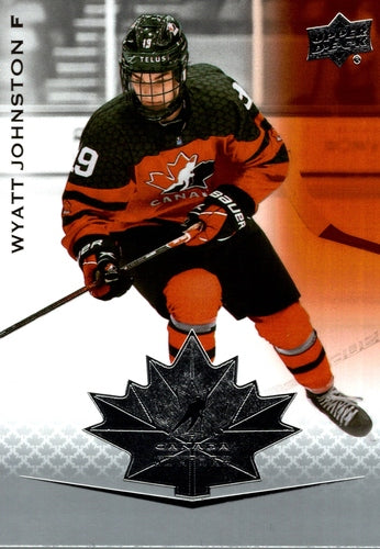 #84 Wyatt Johnston - Canada - 2021-22 Upper Deck Team Canada Juniors Hockey