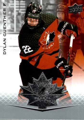 #85 Dylan Guenther - Canada - 2021-22 Upper Deck Team Canada Juniors Hockey