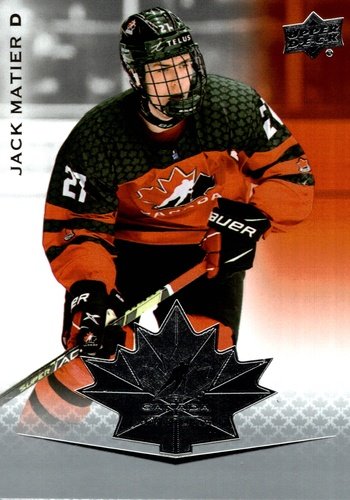 #93 Jack Matier - Canada - 2021-22 Upper Deck Team Canada Juniors Hockey