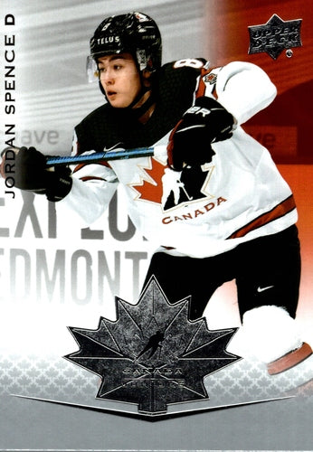 #97 Jordan Spence - Canada - 2021-22 Upper Deck Team Canada Juniors Hockey