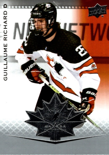 #98 Guillaume Richard - Canada - 2021-22 Upper Deck Team Canada Juniors Hockey
