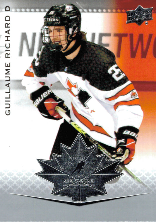 #98 Guillaume Richard - Canada - 2021-22 Upper Deck Team Canada Juniors Hockey