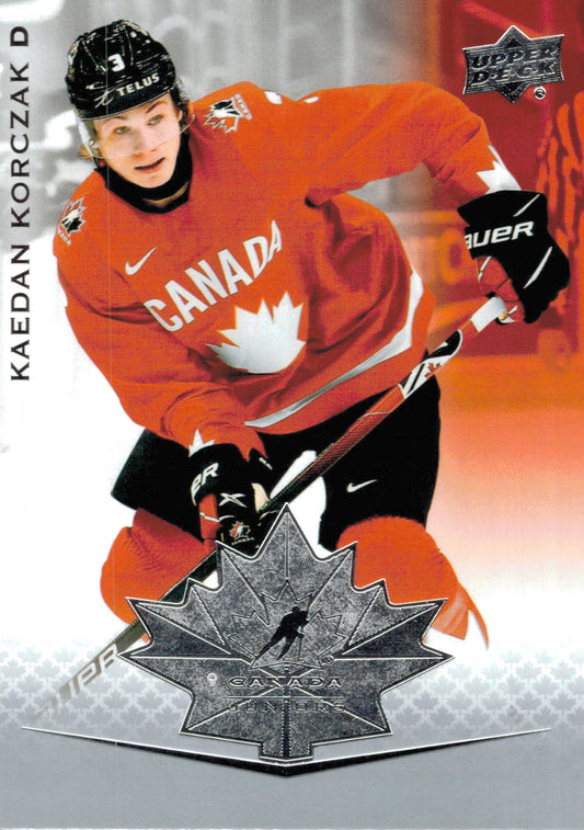 #99 Kaedan Korczak - Canada - 2021-22 Upper Deck Team Canada Juniors Hockey