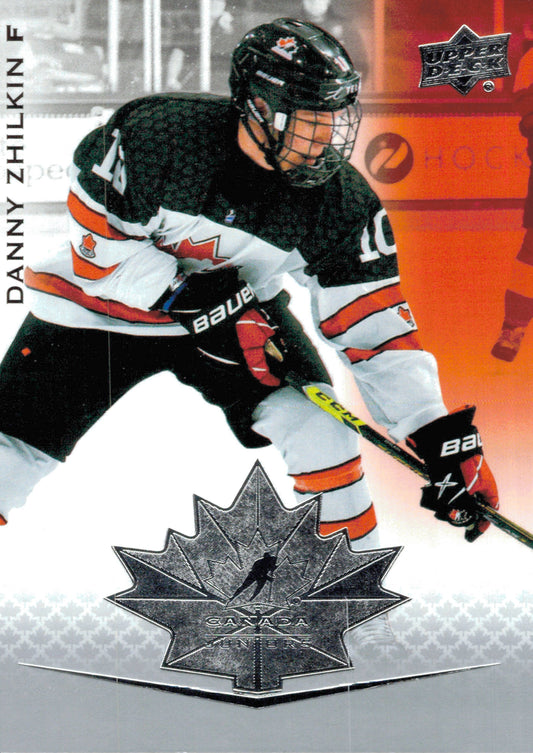 #100 Danny Zhilkin - Canada - 2021-22 Upper Deck Team Canada Juniors Hockey