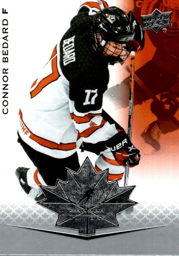 #76 Connor Bedard - Canada - 2021-22 Upper Deck Team Canada Juniors Hockey