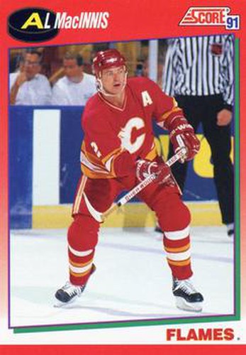 #2 Al MacInnis - Calgary Flames - 1991-92 Score Canadian Hockey
