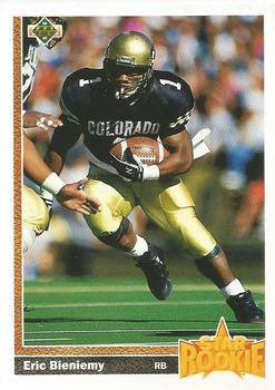 #2 Eric Bieniemy - San Diego Chargers - 1991 Upper Deck Football