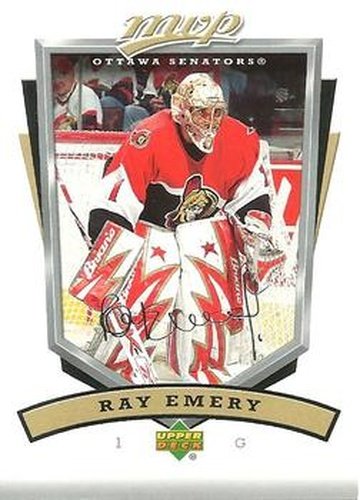 #202 Ray Emery - Ottawa Senators - 2006-07 Upper Deck MVP Hockey