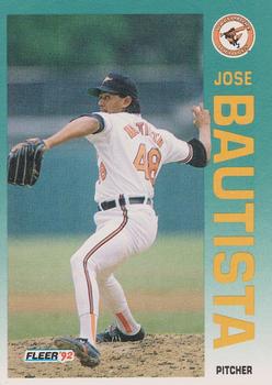 #2 Jose Bautista - Baltimore Orioles - 1992 Fleer Baseball