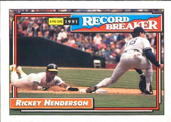 #2 Rickey Henderson - Oakland Athletics - 1992 O-Pee-Chee Baseball