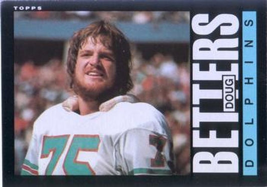 #302 Doug Betters - Miami Dolphins - 1985 Topps Football
