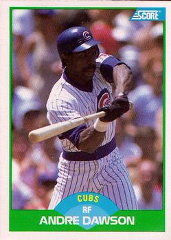 #2 Andre Dawson - Chicago Cubs - 1989 Score Baseball