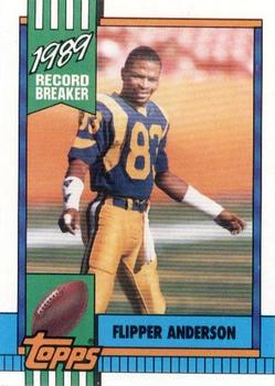 #2 Flipper Anderson - Los Angeles Rams - 1990 Topps Football