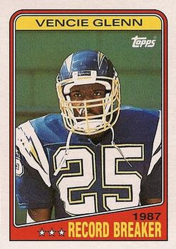 #2 Vencie Glenn - San Diego Chargers - 1988 Topps Football