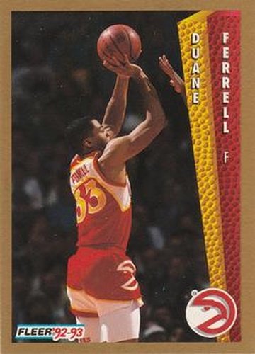 #2 Duane Ferrell - Atlanta Hawks - 1992-93 Fleer Basketball