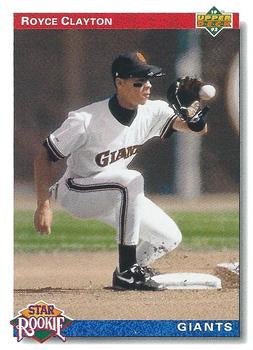 #2 Royce Clayton - San Francisco Giants - 1992 Upper Deck Baseball