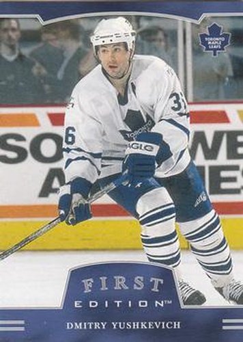 #33 Dimitri Yushkevich - Toronto Maple Leafs - 2002-03 Be a Player First Edition Hockey