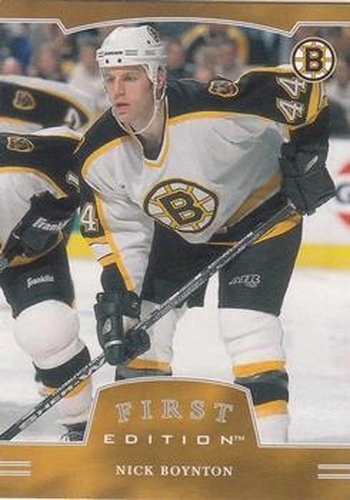#35 Nick Boynton - Boston Bruins - 2002-03 Be a Player First Edition Hockey