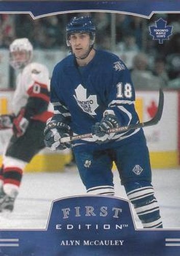 #38 Alyn McCauley - Toronto Maple Leafs - 2002-03 Be a Player First Edition Hockey