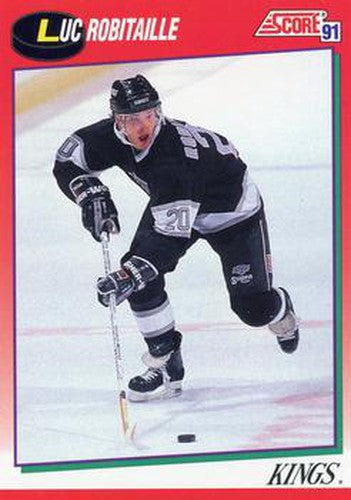 #3 Luc Robitaille - Los Angeles Kings - 1991-92 Score Canadian Hockey