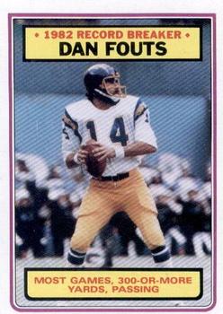 #3 Dan Fouts - San Diego Chargers - 1983 Topps Football