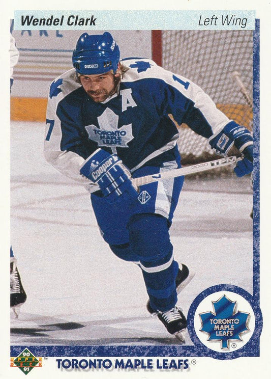 #3 Wendel Clark - Toronto Maple Leafs - 1990-91 Upper Deck Hockey