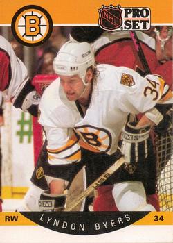 #3 Lyndon Byers - Boston Bruins - 1990-91 Pro Set Hockey