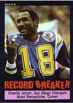 #3 Charlie Joiner - San Diego Chargers - 1985 Topps Football