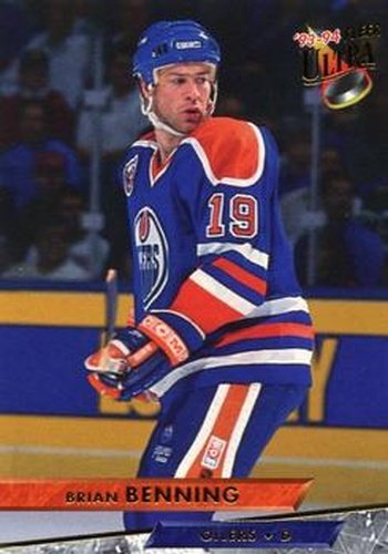 #3 Brian Benning - Edmonton Oilers - 1993-94 Ultra Hockey