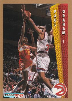 #3 Paul Graham - Atlanta Hawks - 1992-93 Fleer Basketball