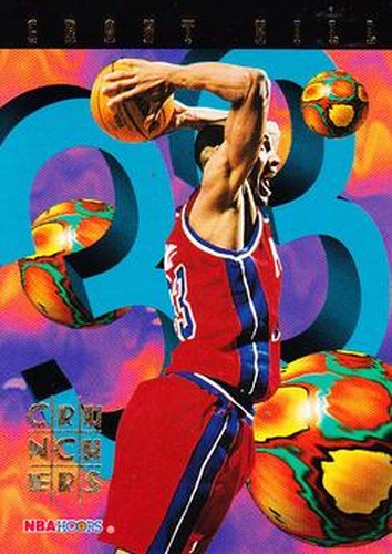 #3 Grant Hill - Detroit Pistons - 1995-96 Hoops Basketball - Number Crunchers