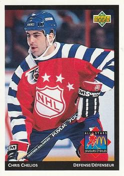 #McD-03 Chris Chelios - Chicago Blackhawks - 1992-93 Upper Deck McDonald's All-Stars Hockey