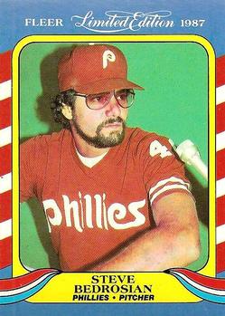 #3 Steve Bedrosian - Philadelphia Phillies - 1987 Fleer Limited Edition Baseball