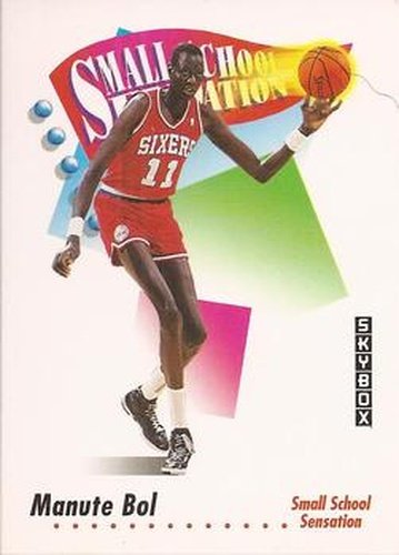 #603 Manute Bol - Philadelphia 76ers - 1991-92 SkyBox Basketball