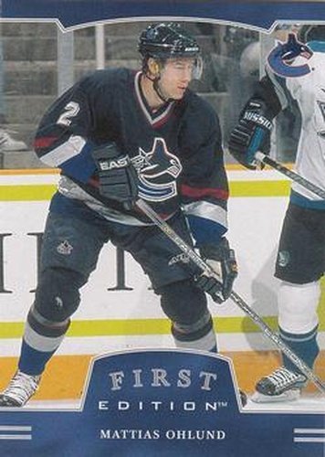 #44 Mattias Ohlund - Vancouver Canucks - 2002-03 Be a Player First Edition Hockey