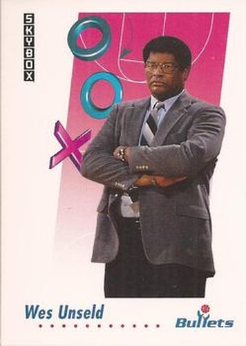 #404 Wes Unseld - Washington Bullets - 1991-92 SkyBox Basketball