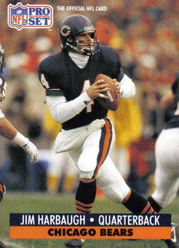 #104 Jim Harbaugh - Chicago Bears - 1991 Pro Set Football