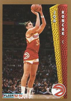 #4 Jon Koncak - Atlanta Hawks - 1992-93 Fleer Basketball